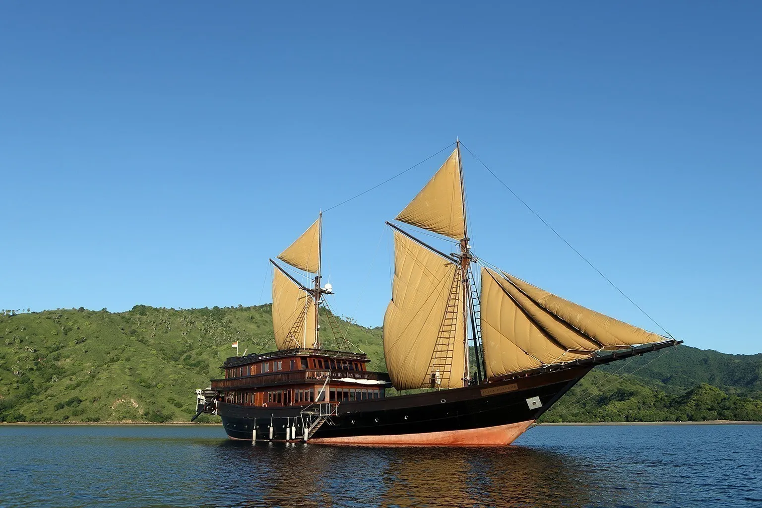Alila Purnama, a traditional Phinisi sailing yacht
