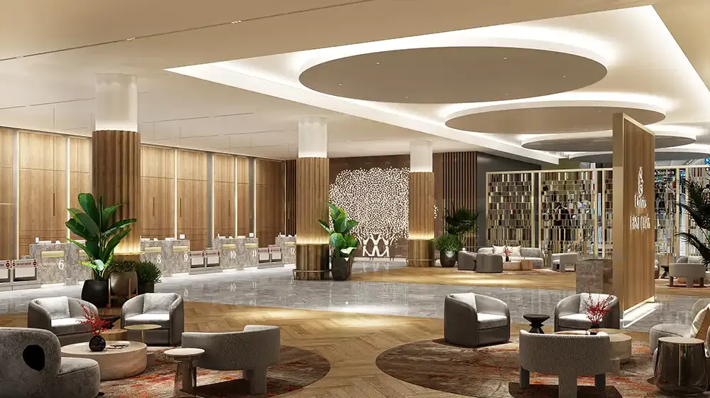 Emirates First Class lounge