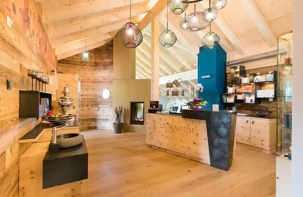 Leonarium wellness area at Der Löwe in Leogang