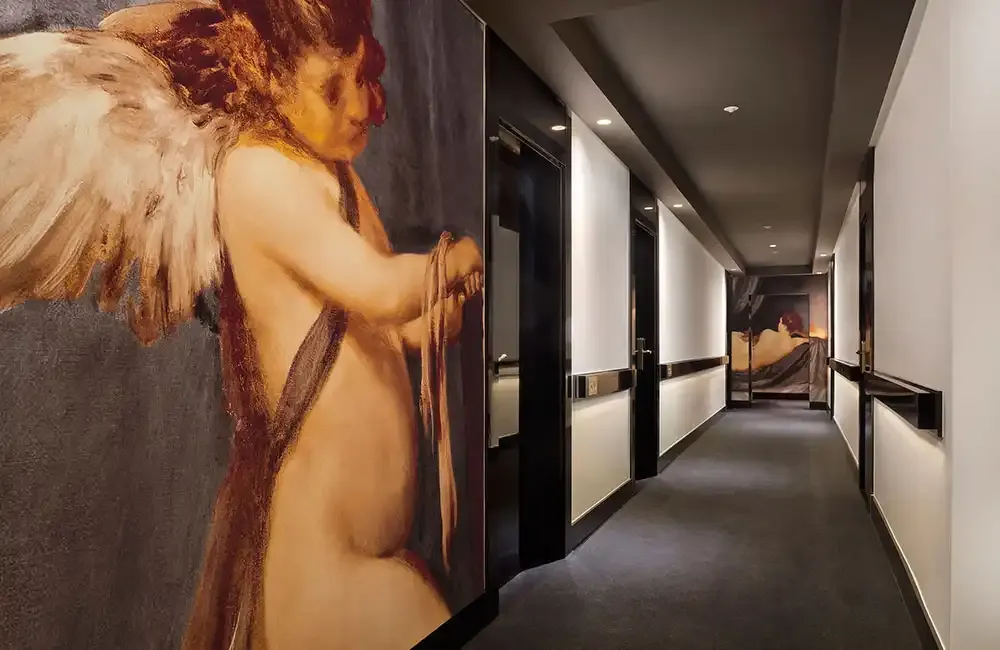 Corridor at the Gran Meliá Palacio de los Duques in Madrid