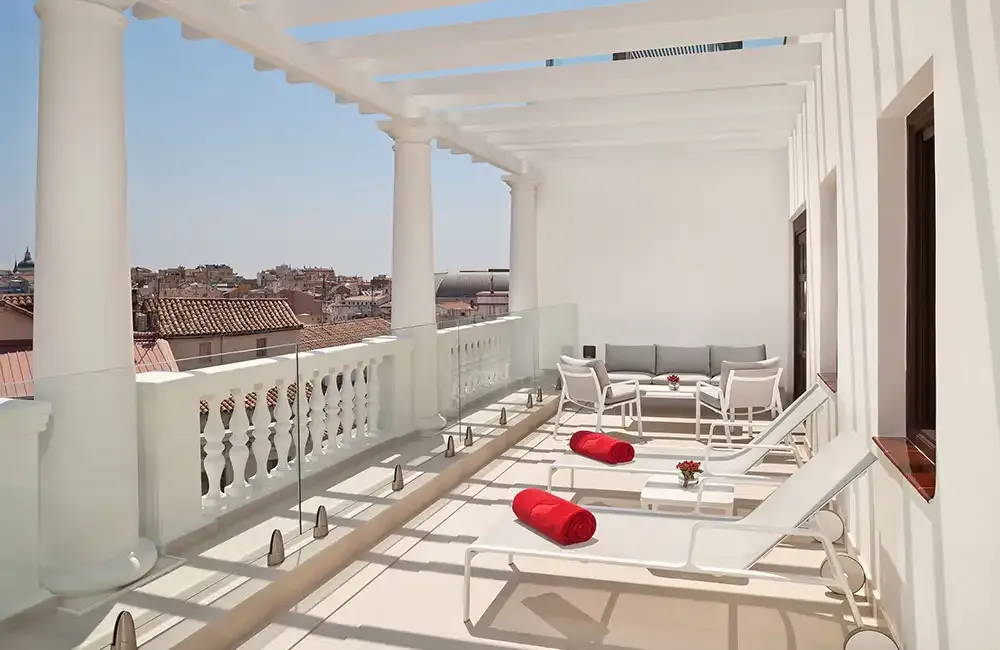 Terrace of the Gran Meliá Palacio de los Duques
