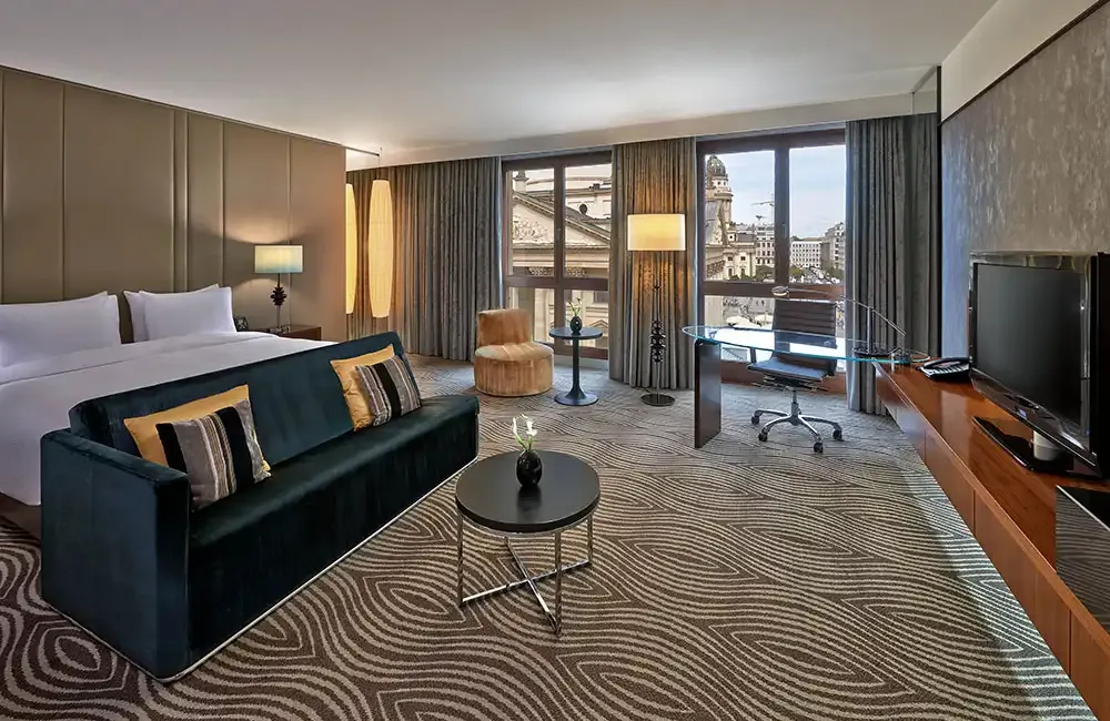 Junior suite at the Hilton Berlin