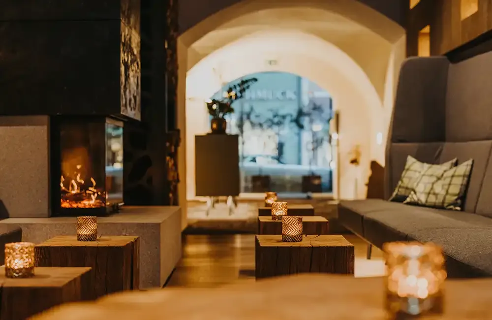 Lobby of Hotel Hinteregger in Matrei