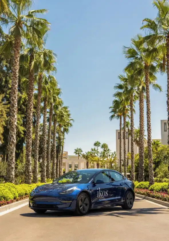 Tesla for the Local Drive Adventure at Ikos Porto Petro