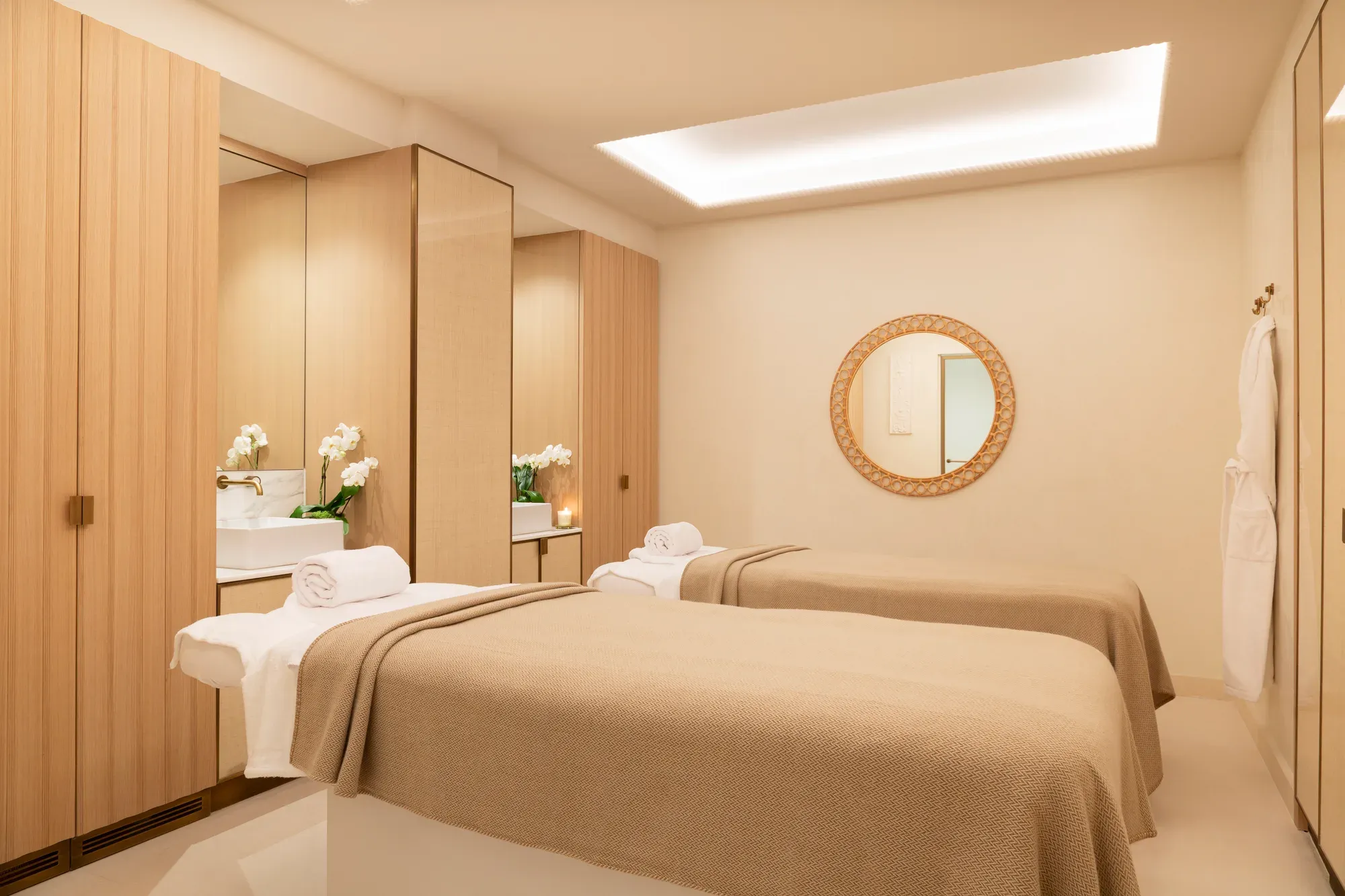 A double treatment room in the La Palma Spa on Capri