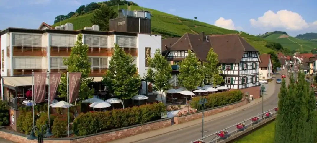Hotel Ritter Durbach with its new wing in the vineyards