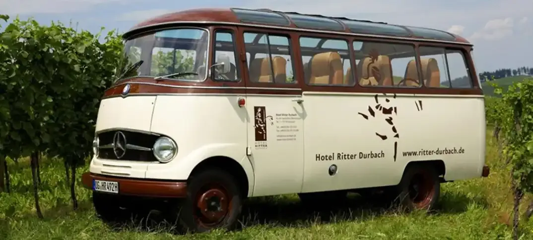Vintage hotel bus of Hotel Ritter Durbach