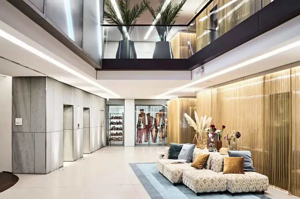Lobby of the SIDE Hotel Hamburg