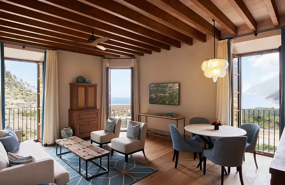 Deluxe suite at Son Bunyola Hotel