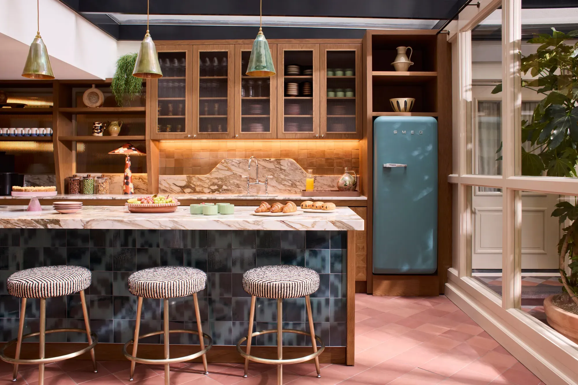 The pantry kitchen of The Apartment at The Hoxton, Amsterdam