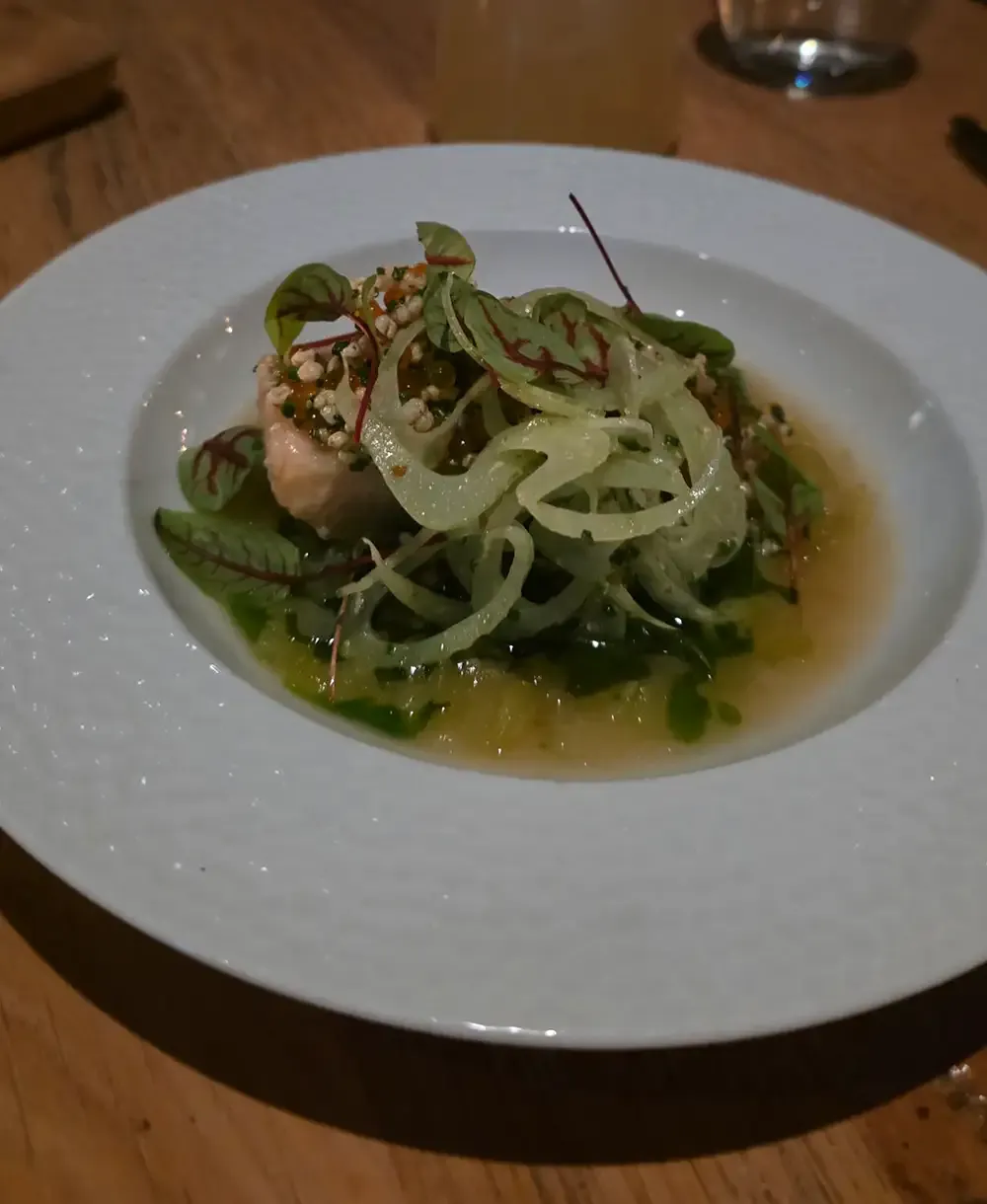 Char, the third course at Hygge Hamburg