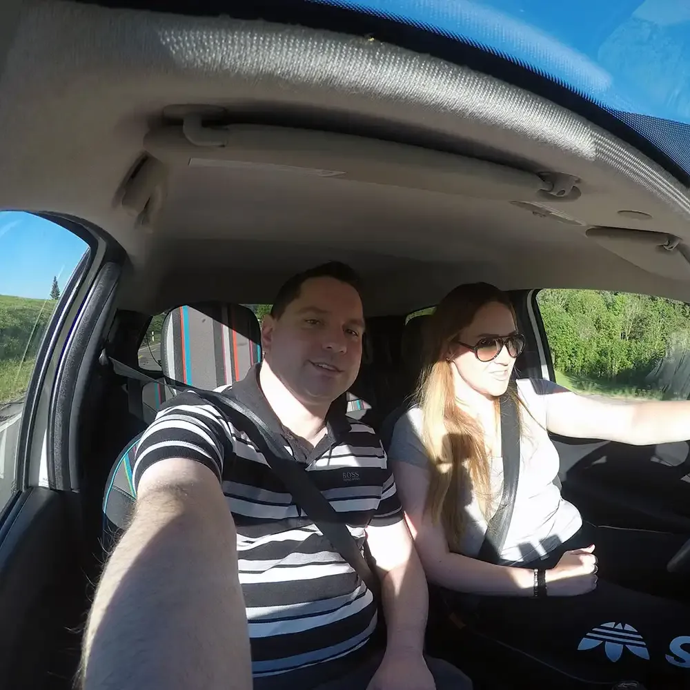 Driving to the Null Stern Hotel in Appenzell