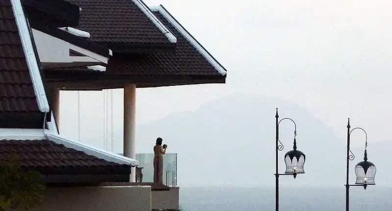 Thai-style villa rooftops at the InterContinental Koh Samui
