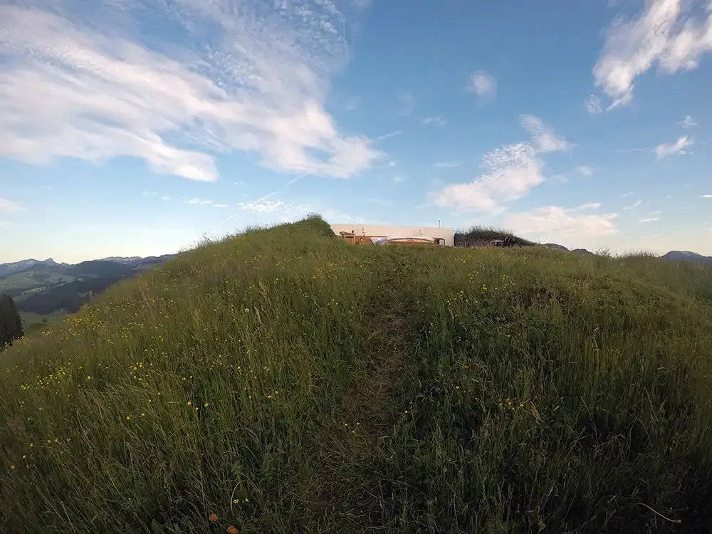 Grassy hilltop near the Null Stern Hotel