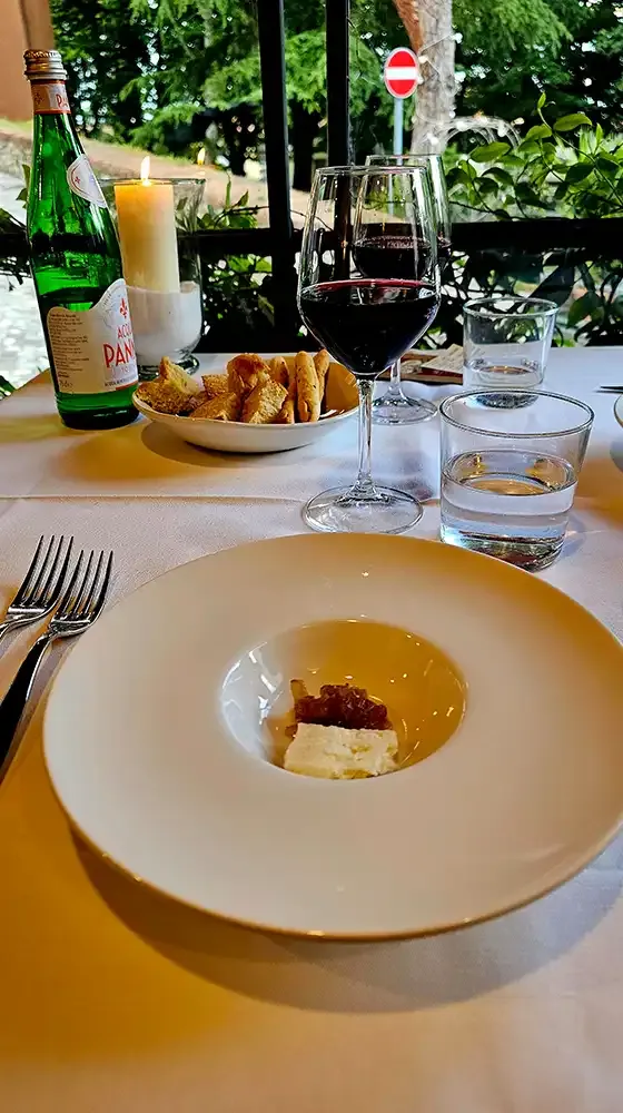 Amuse-bouche at Ristorante Lazaroun