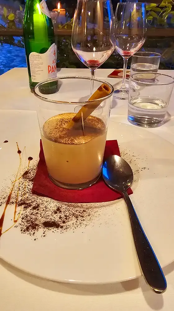 Coffee sorbet at Ristorante Lazaroun