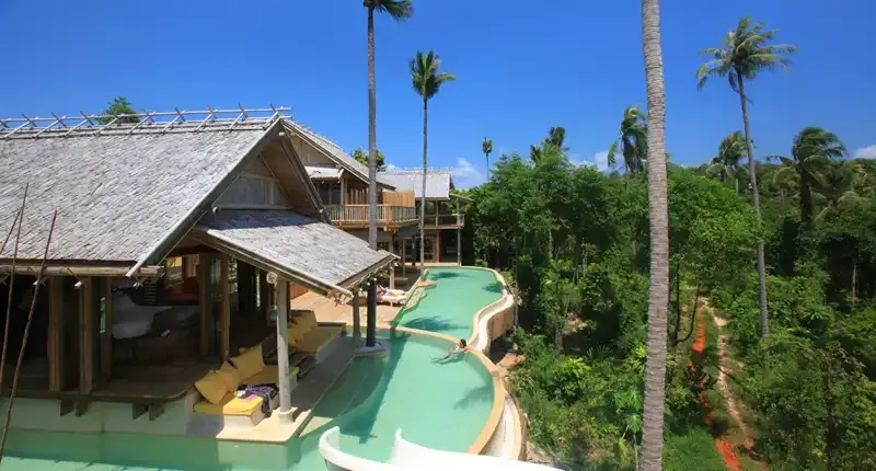 Hill villa with pool at Soneva Kiri