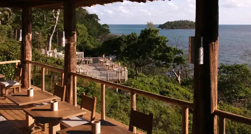 Terrace of The View restaurant at Soneva Kiri
